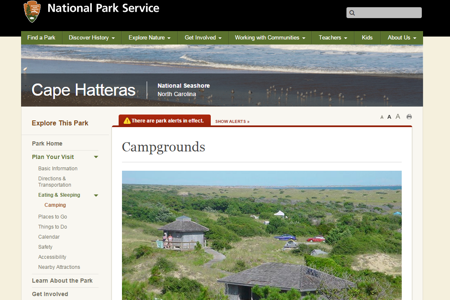 National Park Service (Frisco, Buxton, Ocracoke)